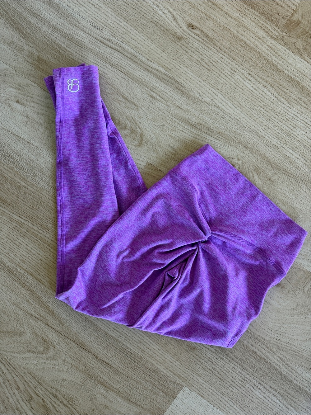Bombshell Sportswear Purple Heather Leggings - Picture 2 of 3